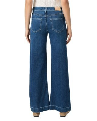 Paige Leenah High Rise Petite Wide Leg Jean in Venetian Breeze