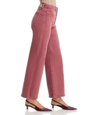 Paige Anessa High Rise Wide Leg Jeans in Vintage Brick Berry