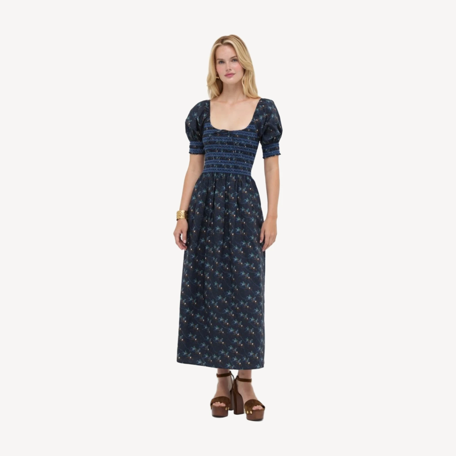The Madeline Nap Dress - Clydesdale Canter Navy