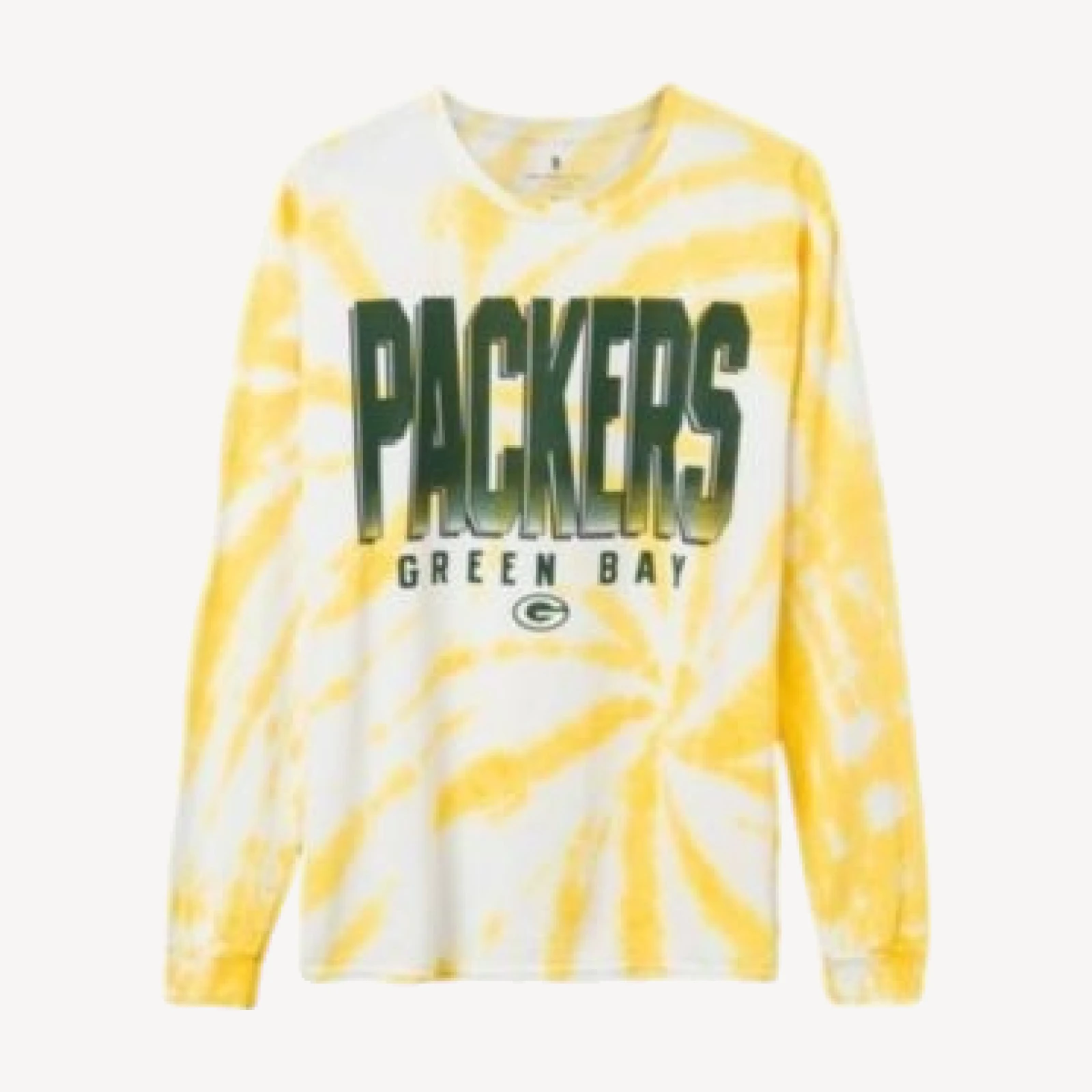 Junk Food Clothing Unisex Nfl Green Bay Packers Game Time Tie Dye Long Sleeve