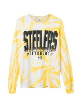 Junk Food Clothing Unisex Nfl Pittsburgh Steelers Game Time Tie Dye Long Sleeve