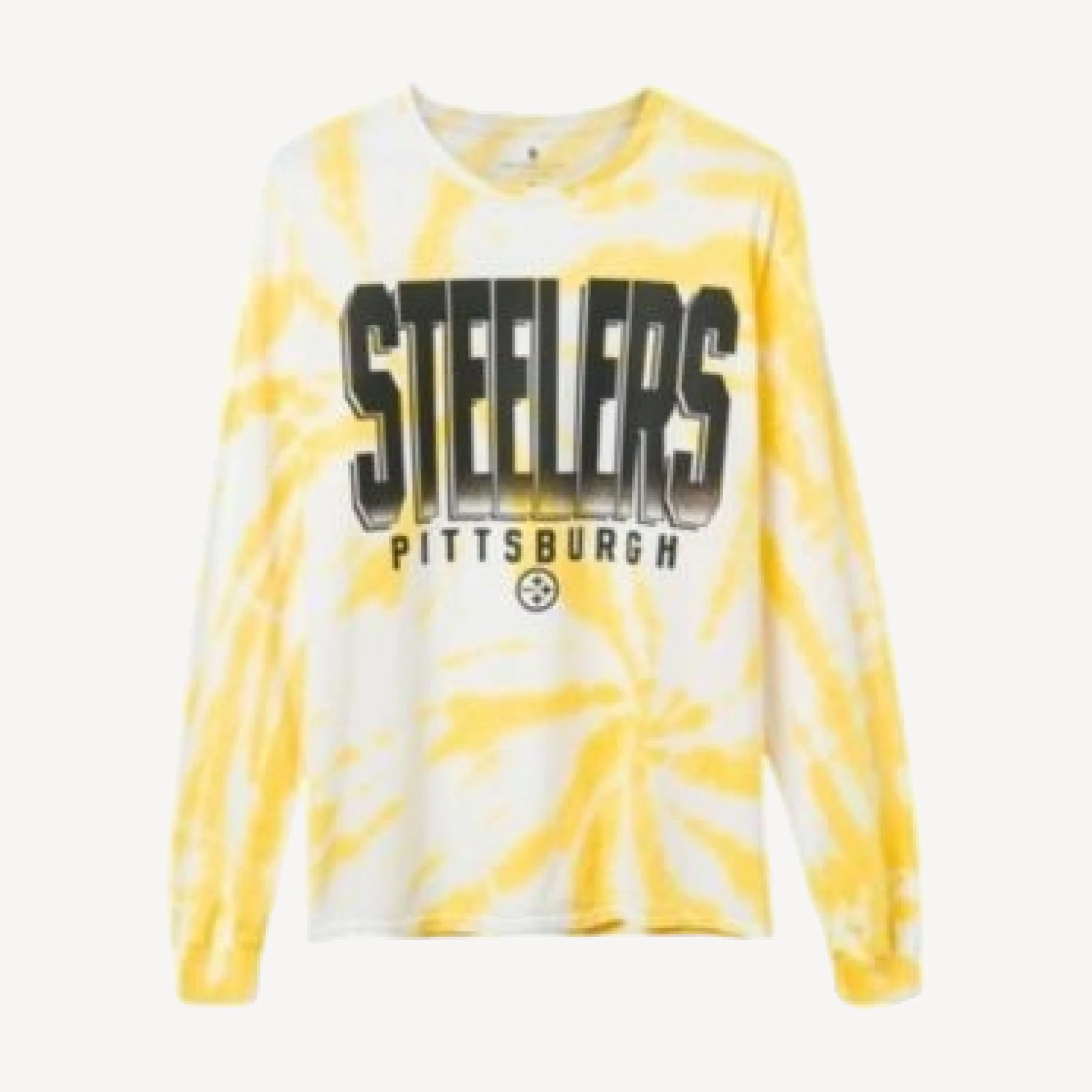 Junk Food Clothing Unisex Nfl Pittsburgh Steelers Game Time Tie Dye Long Sleeve