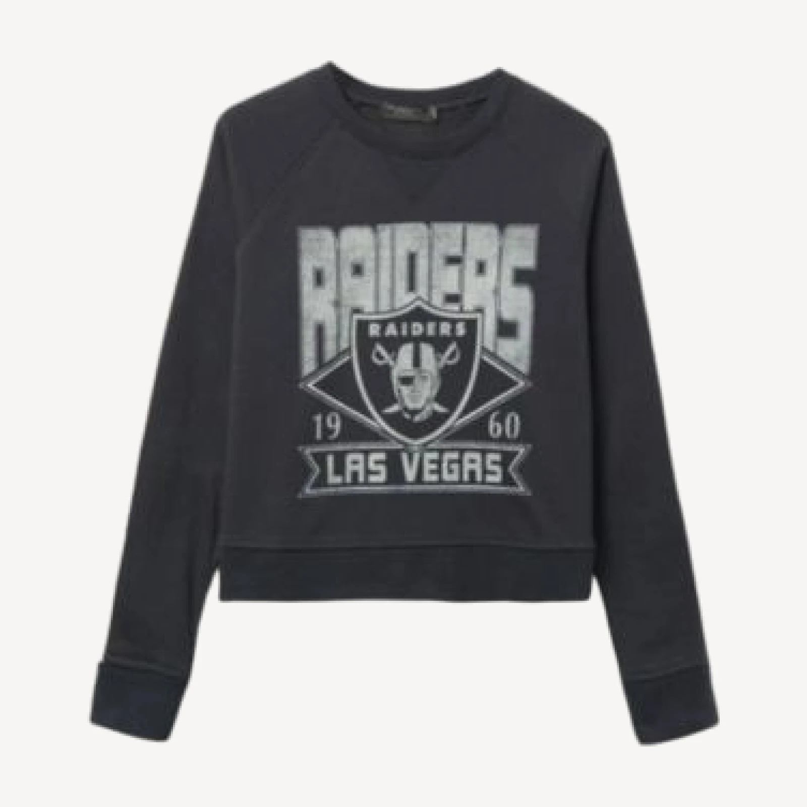 Junk Food Clothing Women's Nfl Las Vegas Raiders Overtime Crew