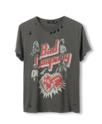 Junk Food Clothing Unisex Bad Company Straight Shooter Tour Vintage Destroy Tee