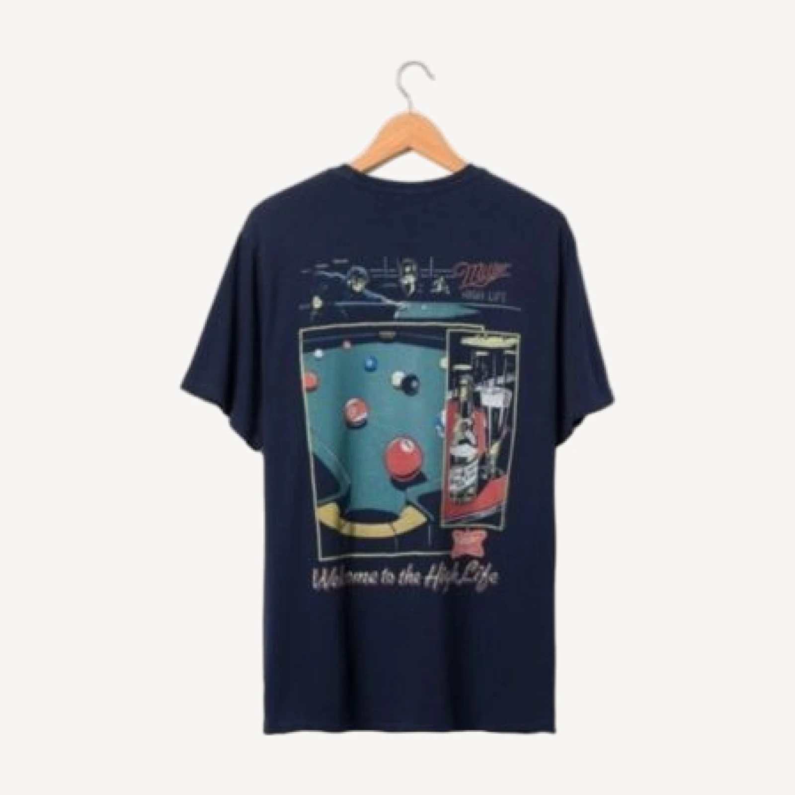 Junk Food Clothing Unisex Miller High Life Sportsman's Club Welcome to the High Life Vintage Tee
