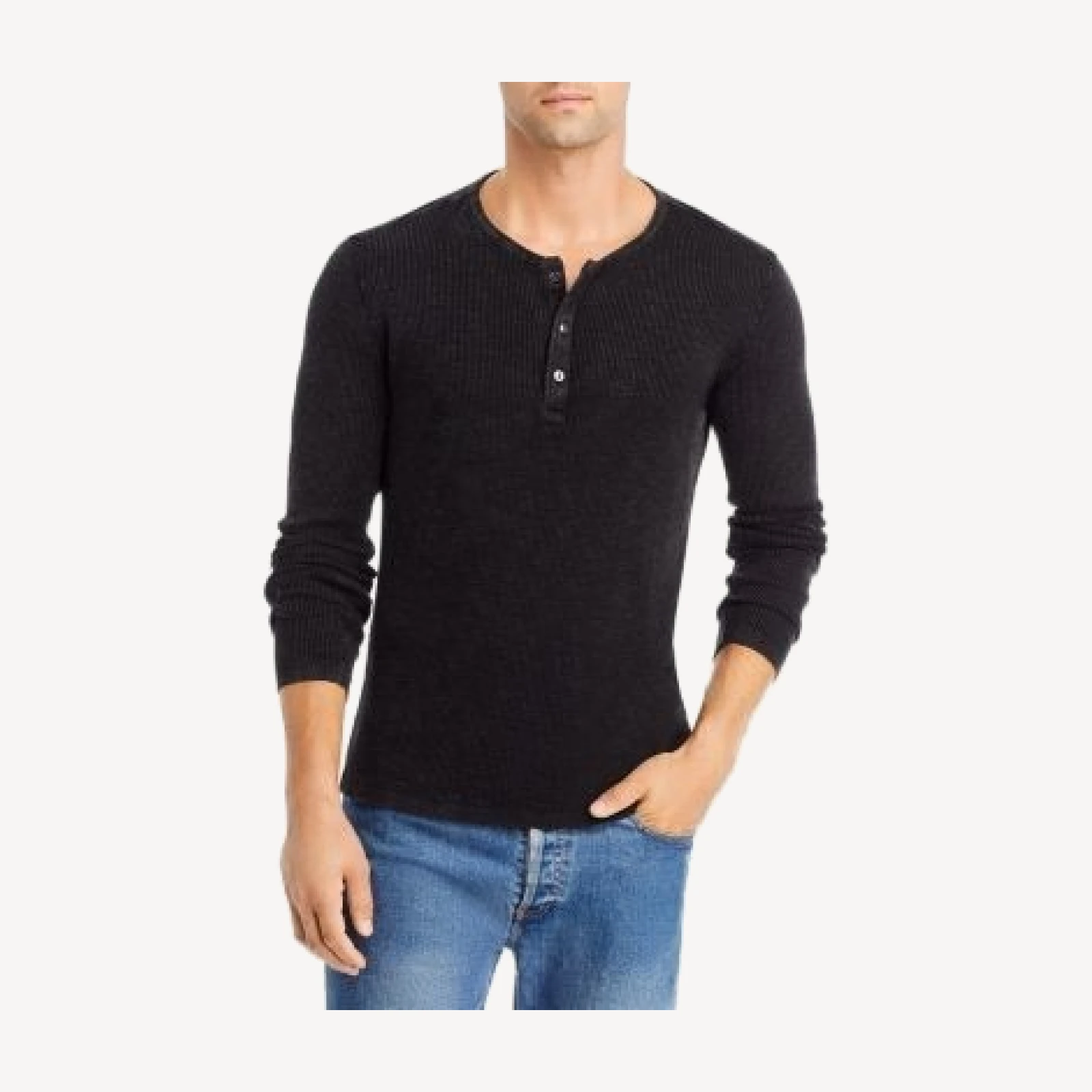 John Varvatos Memphis Waffle Henley