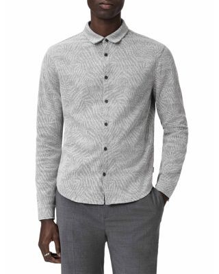 John Varvatos Paladino Jacquard Leaves Shirt