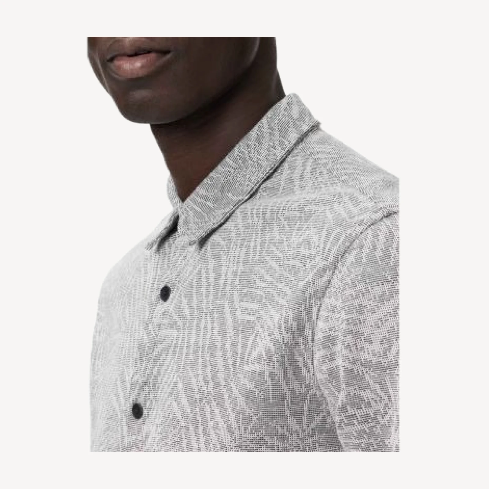 John Varvatos Paladino Jacquard Leaves Shirt