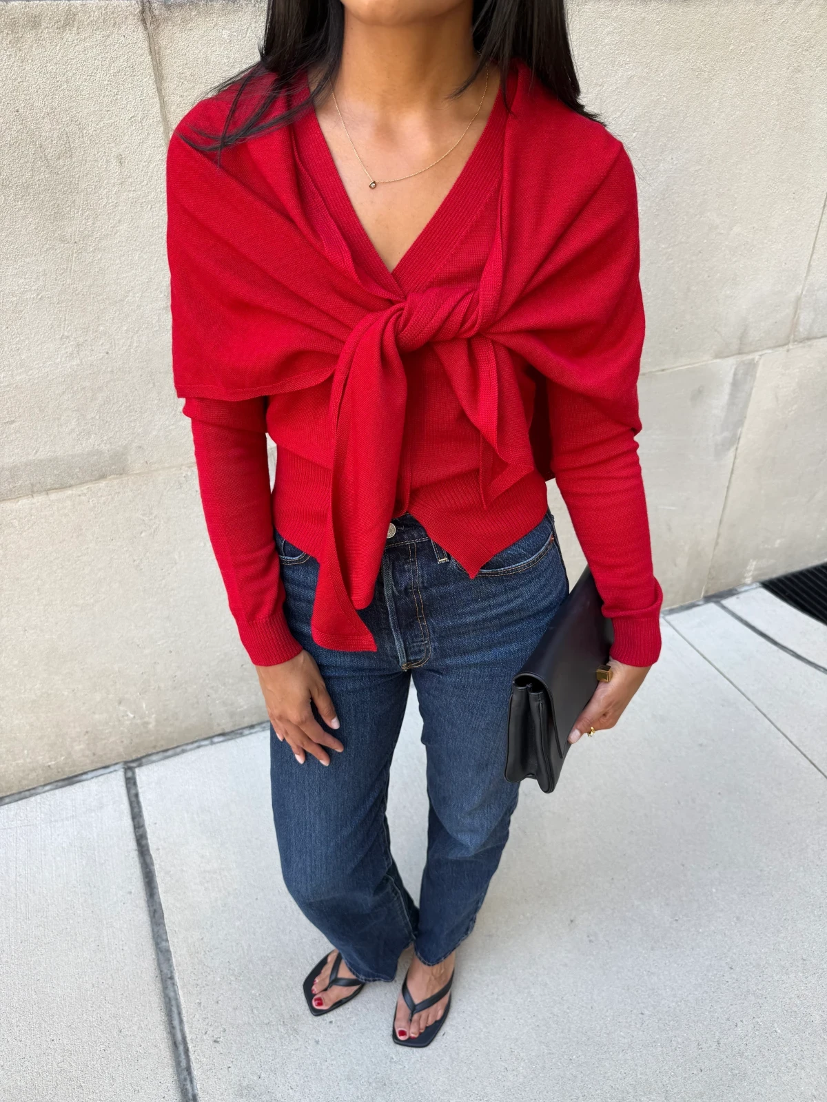 The Amal Cardigan - Red