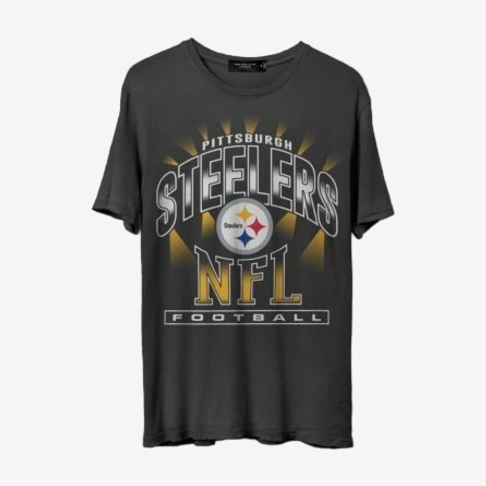 Junk Food Clothing Unisex Nfl Pittsburgh Steelers Chrome Flea Market Tee