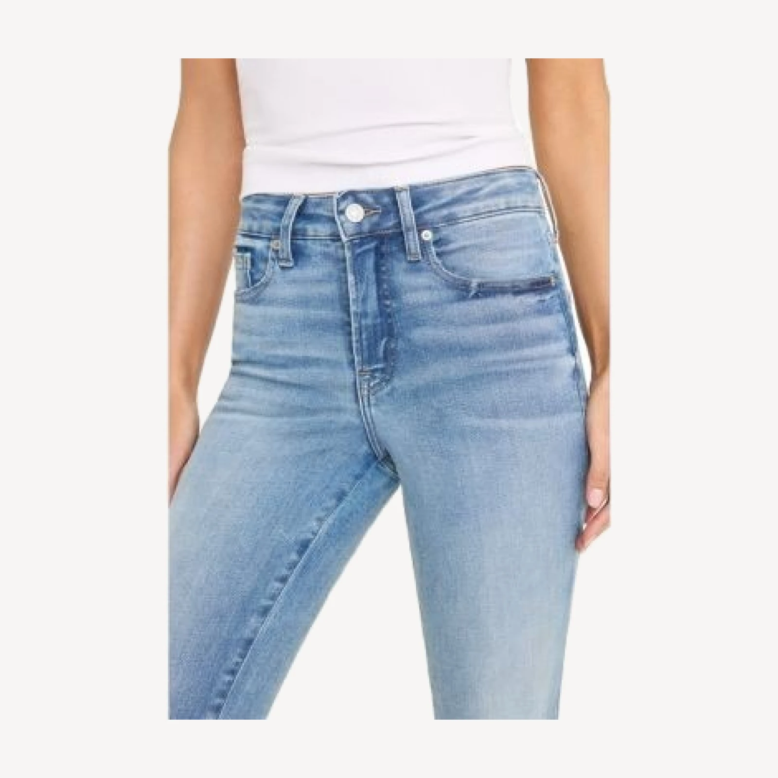 Good American Good Legs High Rise Ankle Mini Boot Jeans in Indigo1293