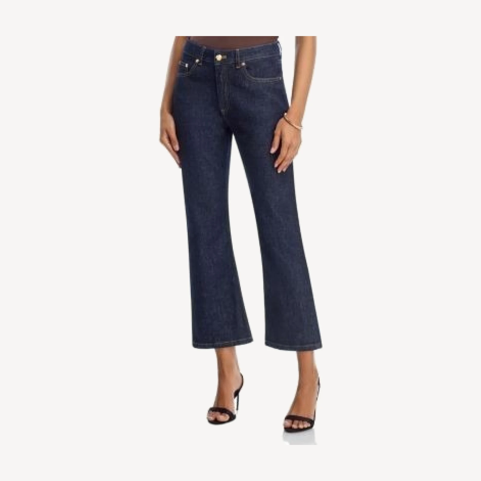 Cinq a Sept Stevie High Rise Crop Jeans in Indigo Noir