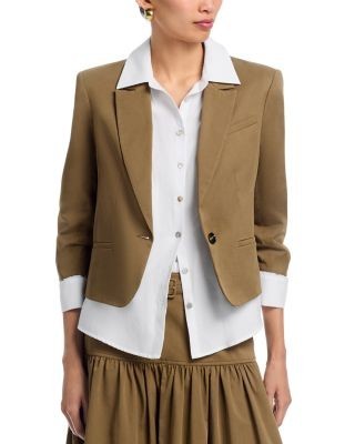 Cinq a Sept Peri Ruched Sleeve Jacket
