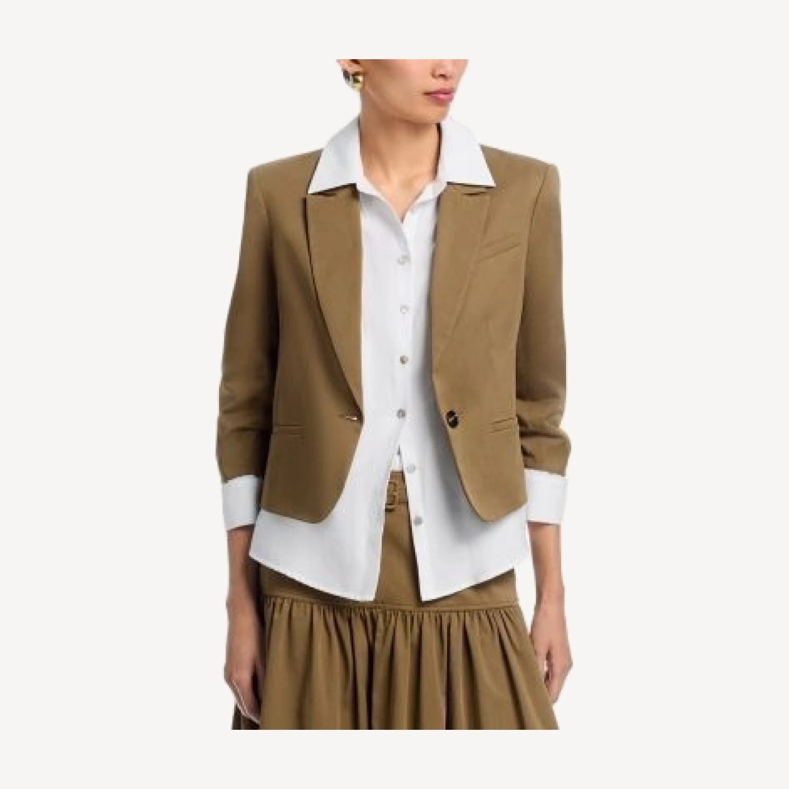 Cinq a Sept Peri Ruched Sleeve Jacket