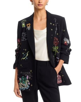 Cinq a Sept Starry Scribbles Kelsa Blazer