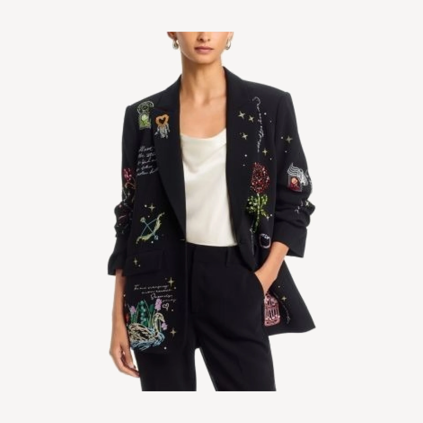 Cinq a Sept Starry Scribbles Kelsa Blazer