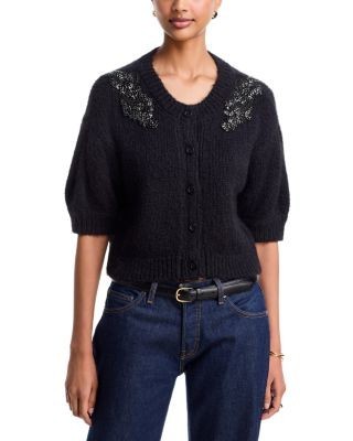 Cinq a Sept Crystal Ivy Millicent Cardigan Sweater