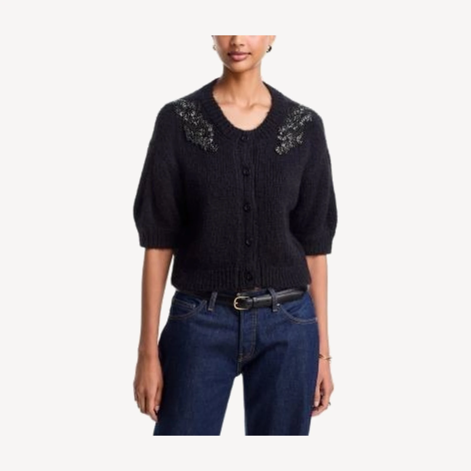 Cinq a Sept Crystal Ivy Millicent Cardigan Sweater