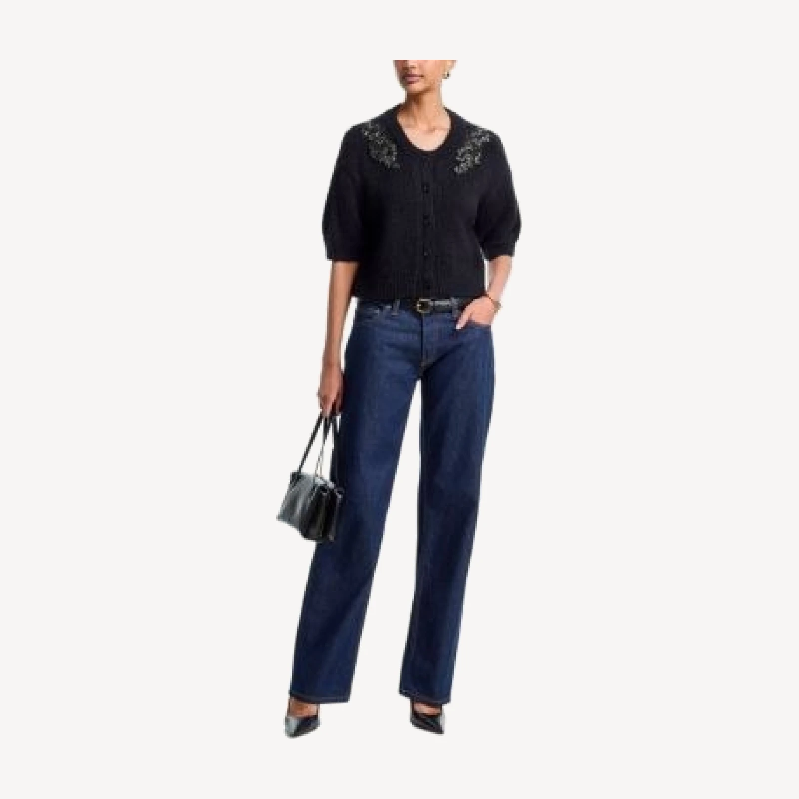 Cinq a Sept Crystal Ivy Millicent Cardigan Sweater