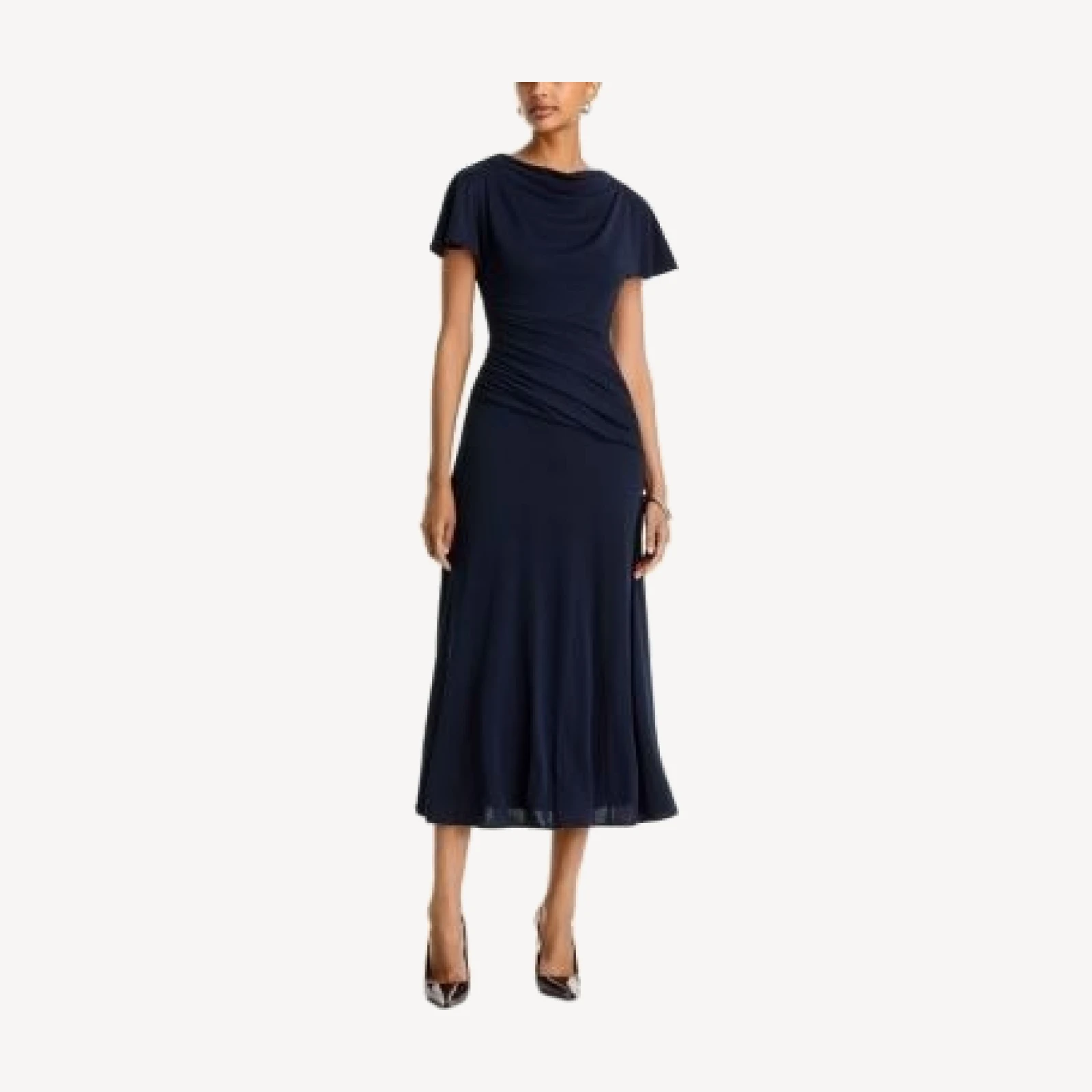 Cinq a Sept Avielle Draped Midi Dress