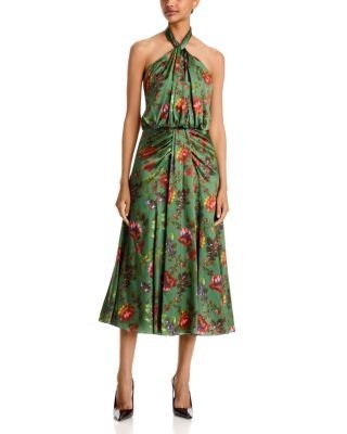 Cinq a Sept Kaily Floral Halter Neck Dress