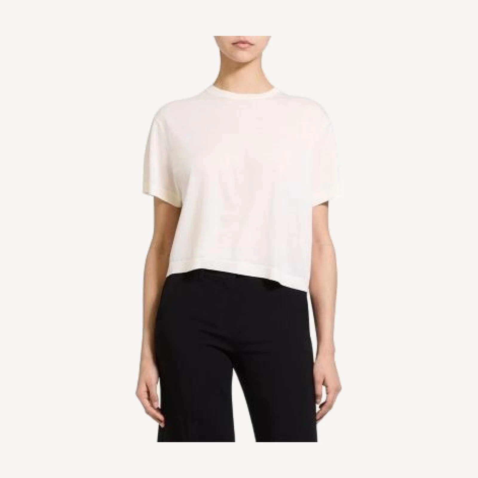 Theory Regal Me Boxy Wool Tee