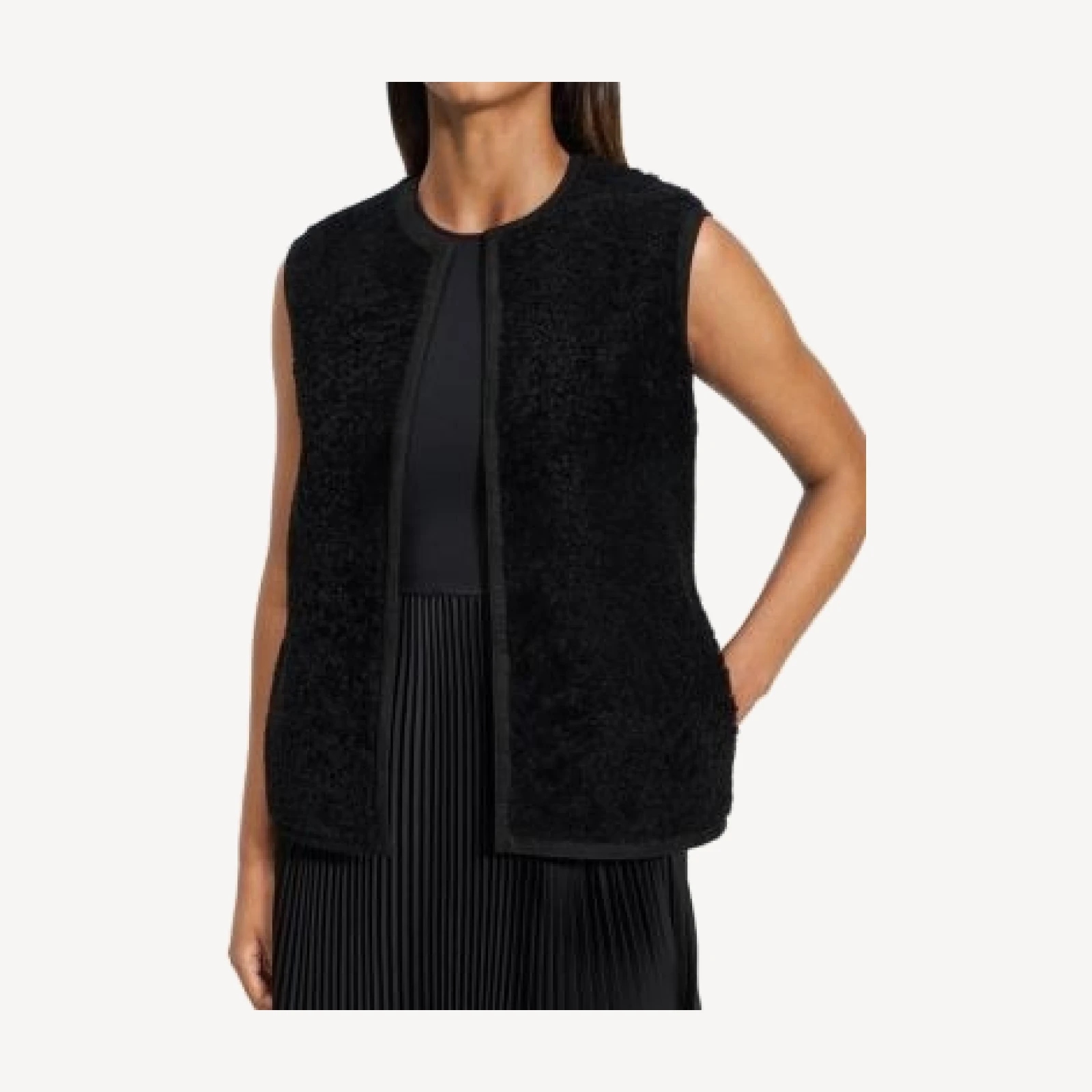 Theory Reversible Shearling Vest