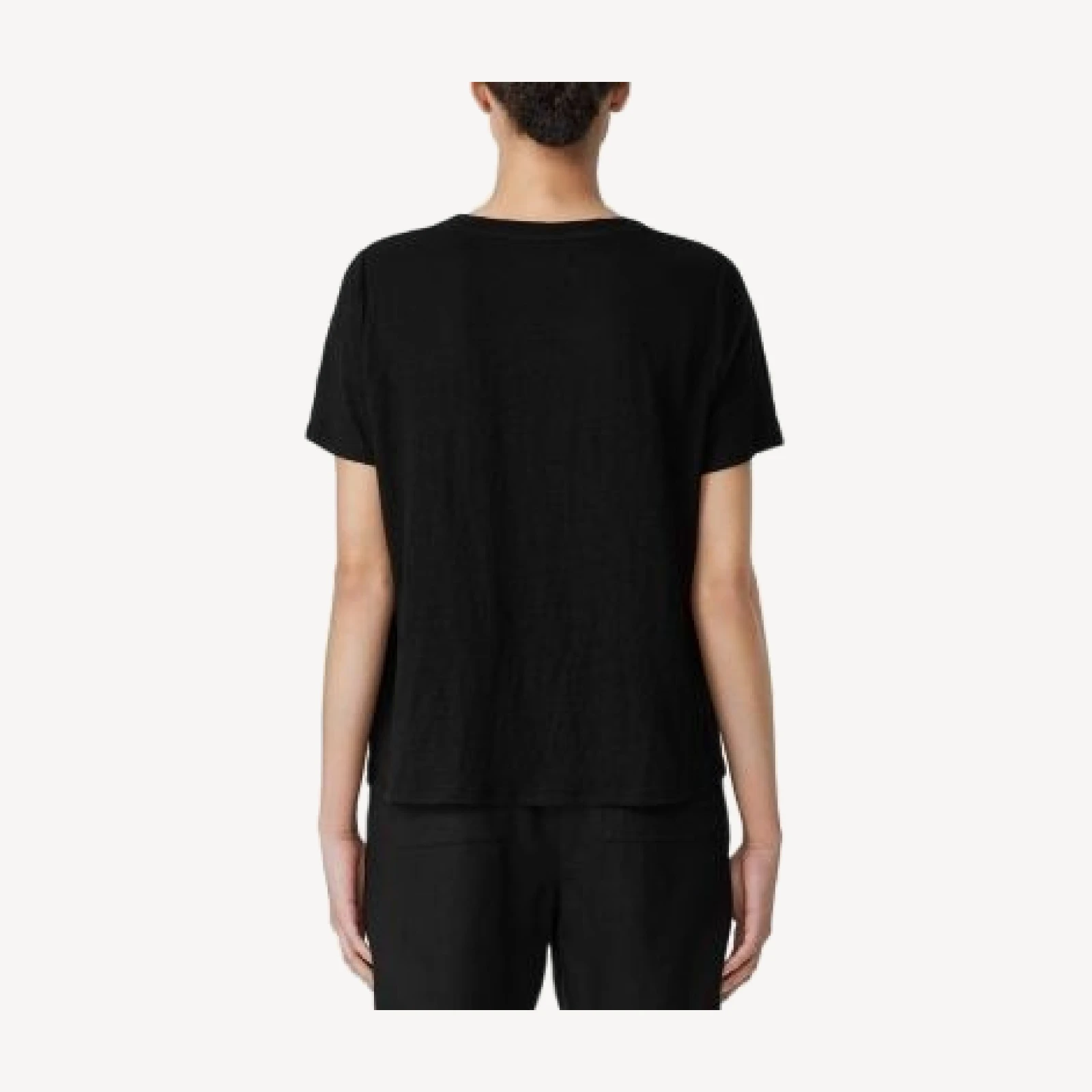 Eileen Fisher Linen Crewneck Short Sleeve Tee