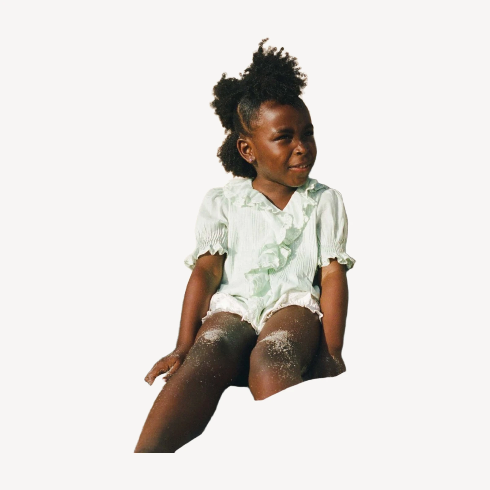 LITTLE HENRI TOP -- SEAFOAM