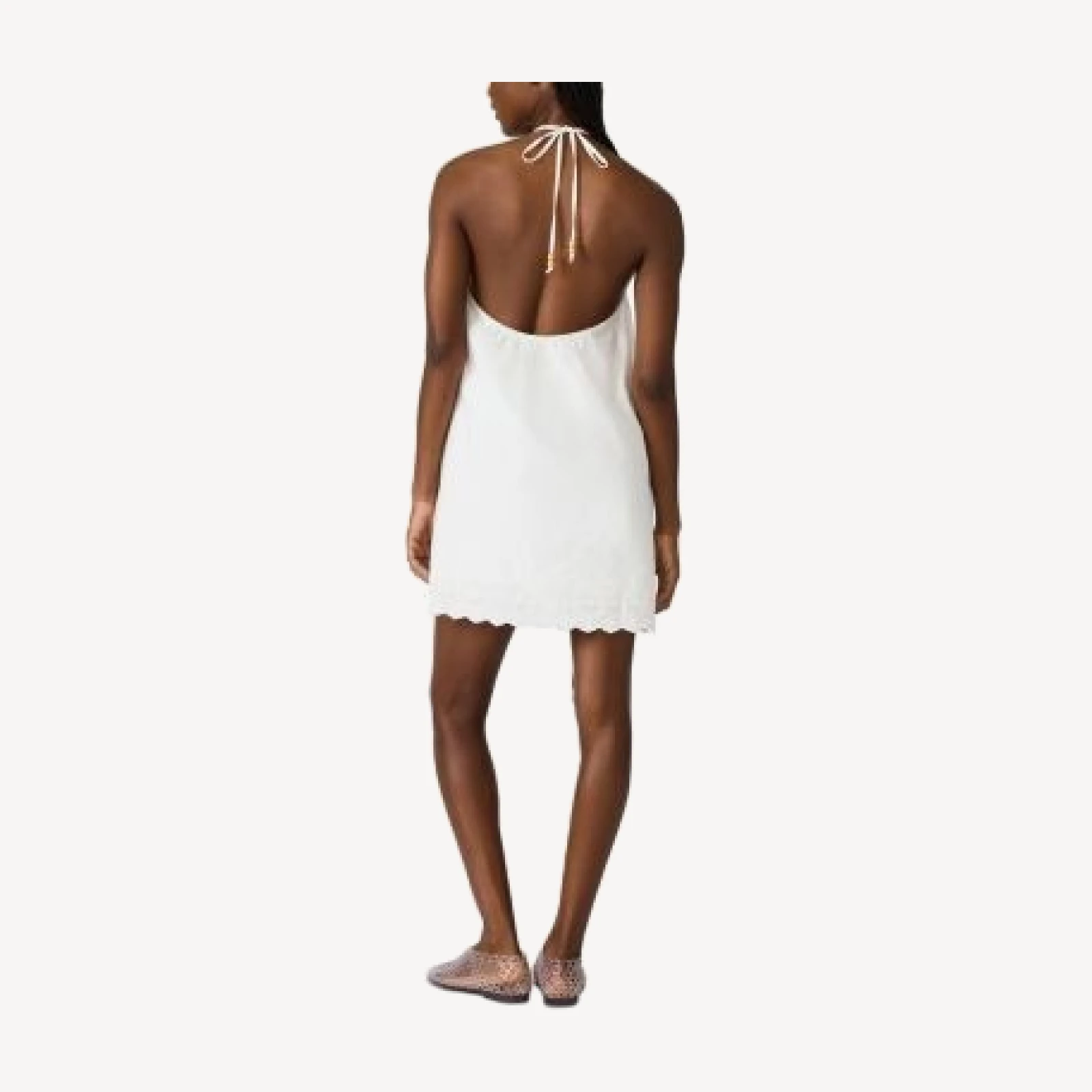 Steve Madden Adana Halter Eyelet Dress