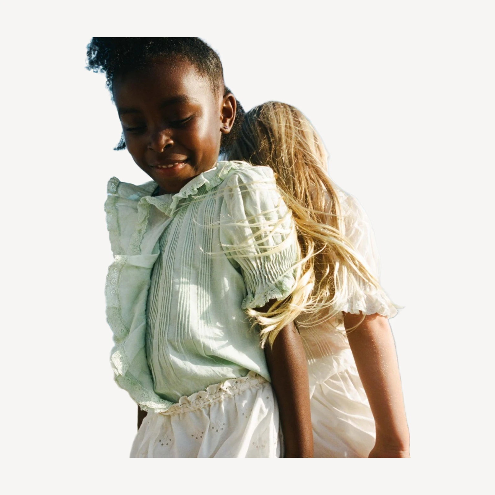 LITTLE HENRI TOP -- SEAFOAM