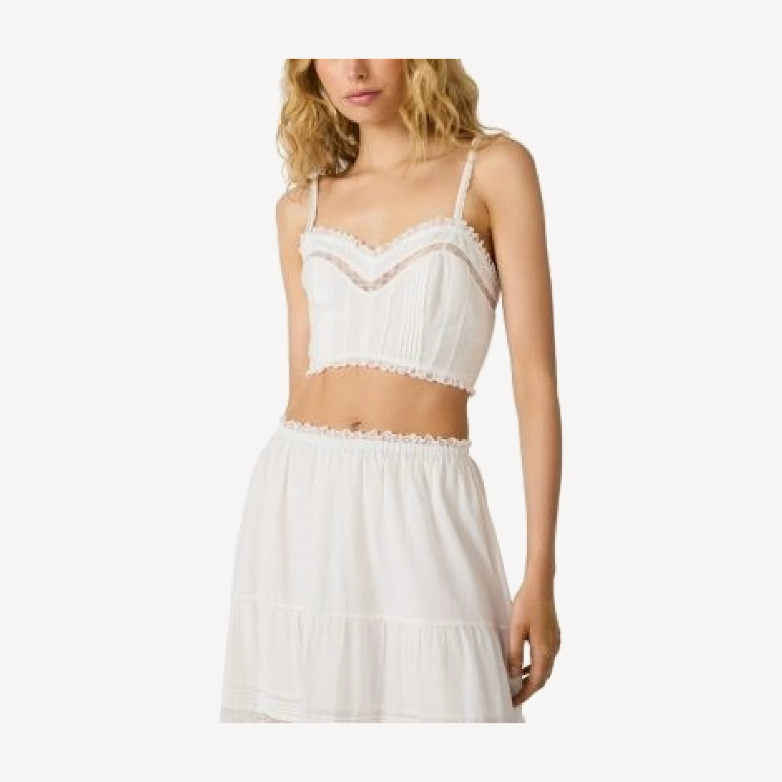 Steve Madden Elisse Lace Trim Top