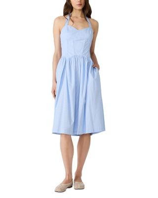 Steve Madden Leigh Anne Stripe Halter Dress