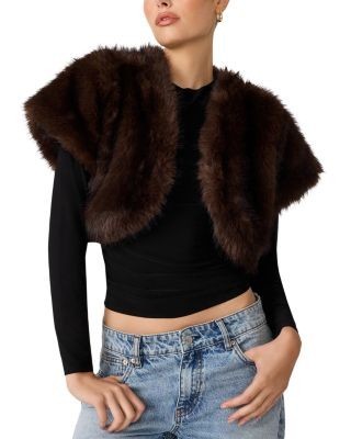 Steve Madden Jalen Faux Fur Bolero