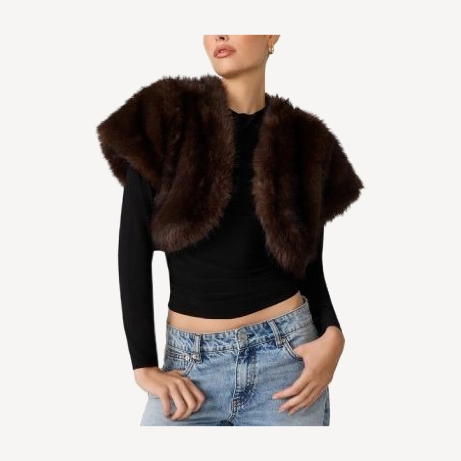 Steve Madden Jalen Faux Fur Bolero