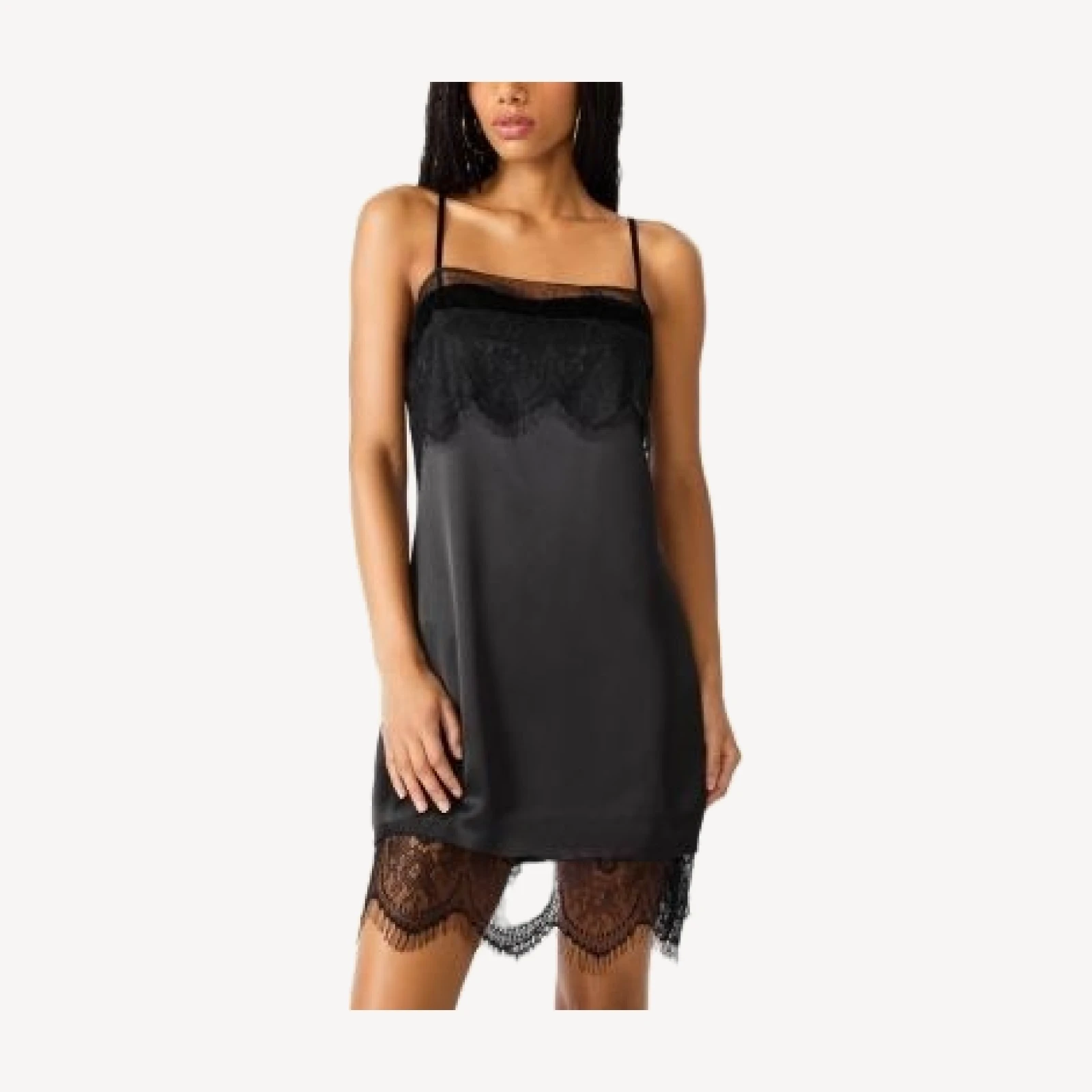 Steve Madden Keyton Lace Trim Bodycon Dress