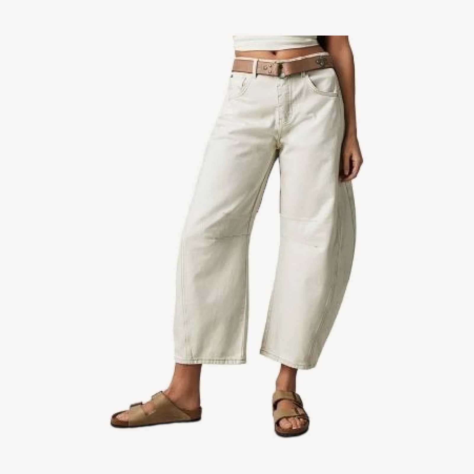 Free People We The Free Good Luck Mid Rise Barrel Jeans