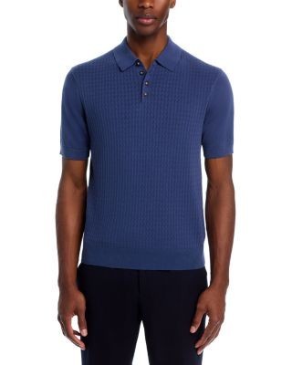 The Men's Store at Bloomingdale's Pointelle Short Sleeve Sweater Polo - Exclusive