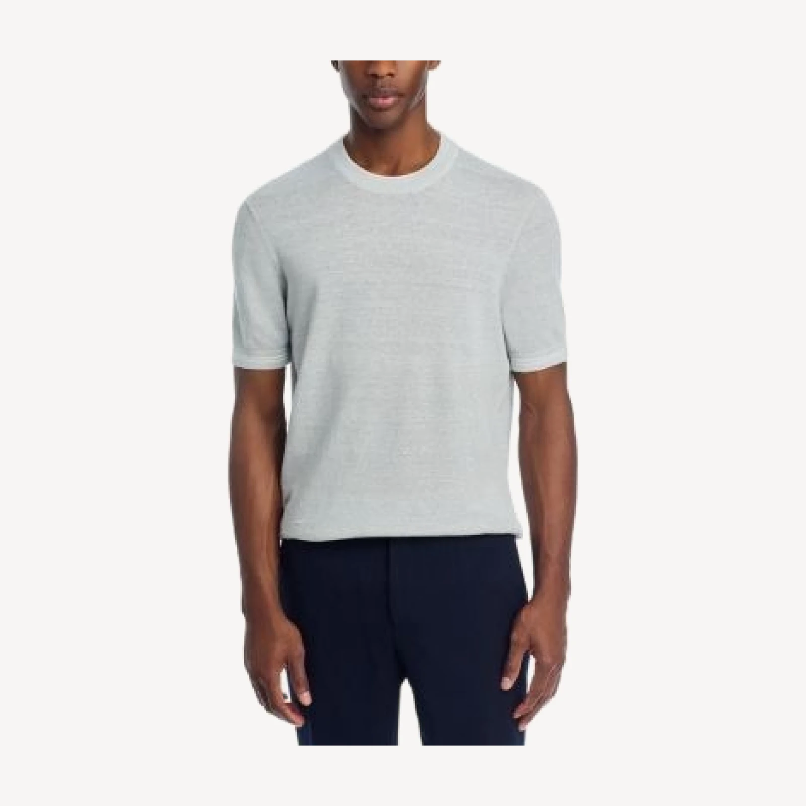The Men's Store at Bloomingdale's Pique Double Crewneck Sweater T-Shirt