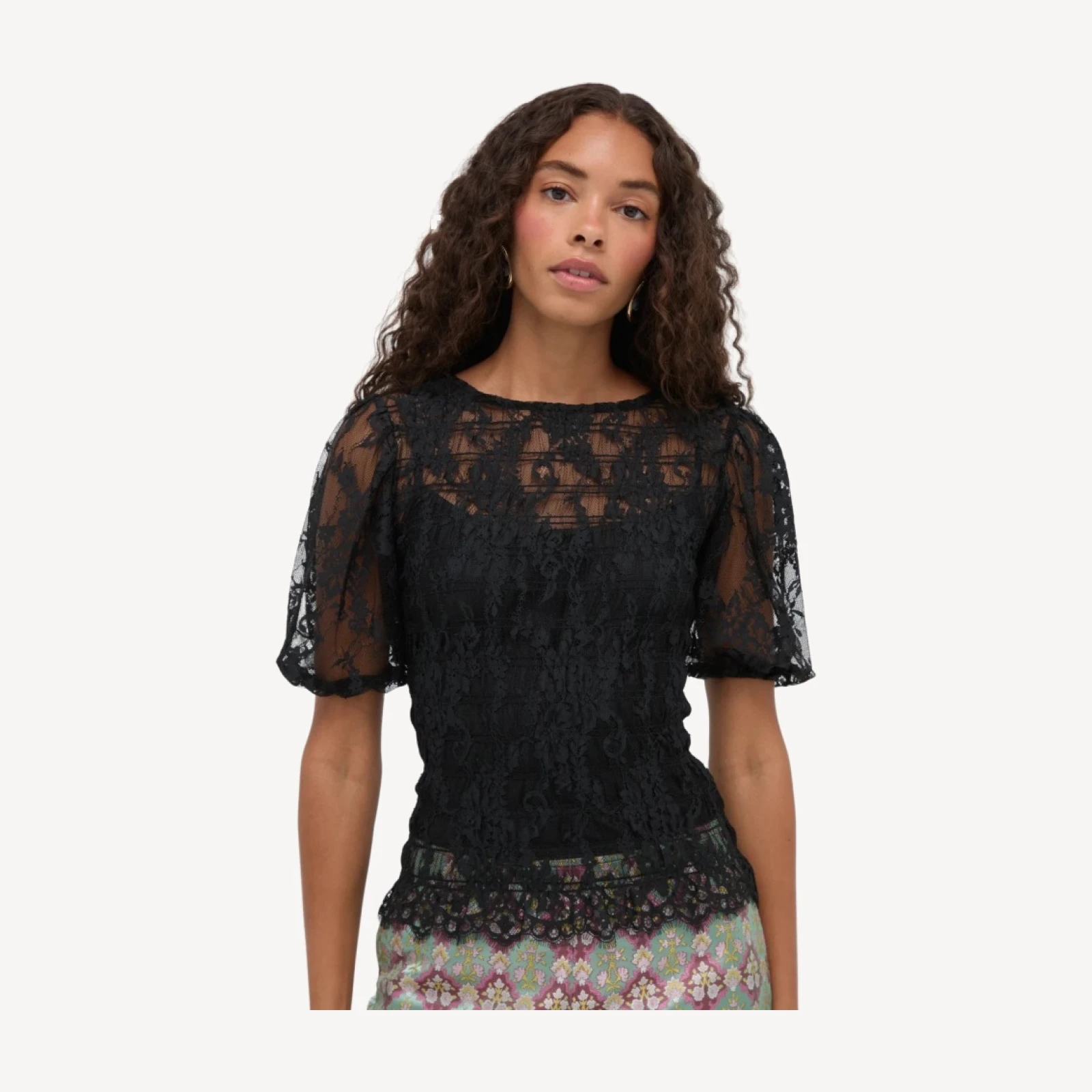 The Dalia Nap Top - Black