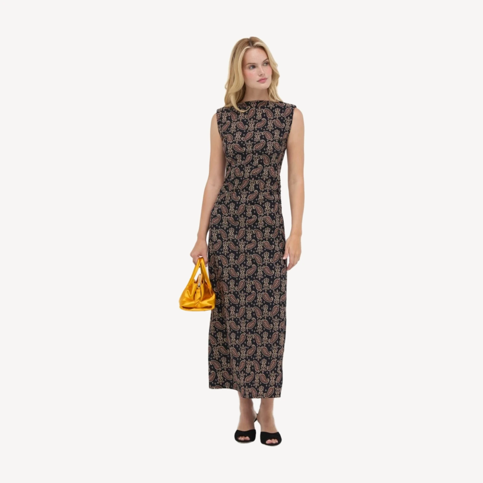The Sloane Dress - Duke Paisley Black