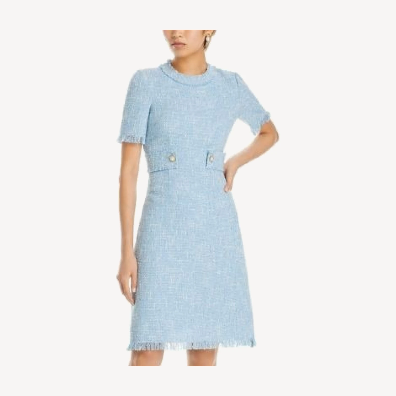 Teri Jon by Rickie Freeman Boucle Tweed Dress