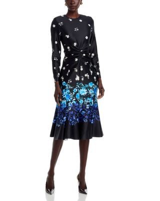 Teri Jon by Rickie Freeman Scuba Ruched Dress