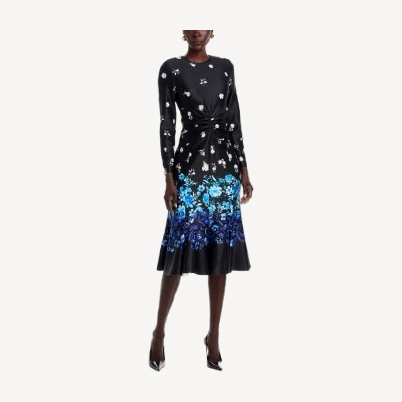 Teri Jon by Rickie Freeman Scuba Ruched Dress