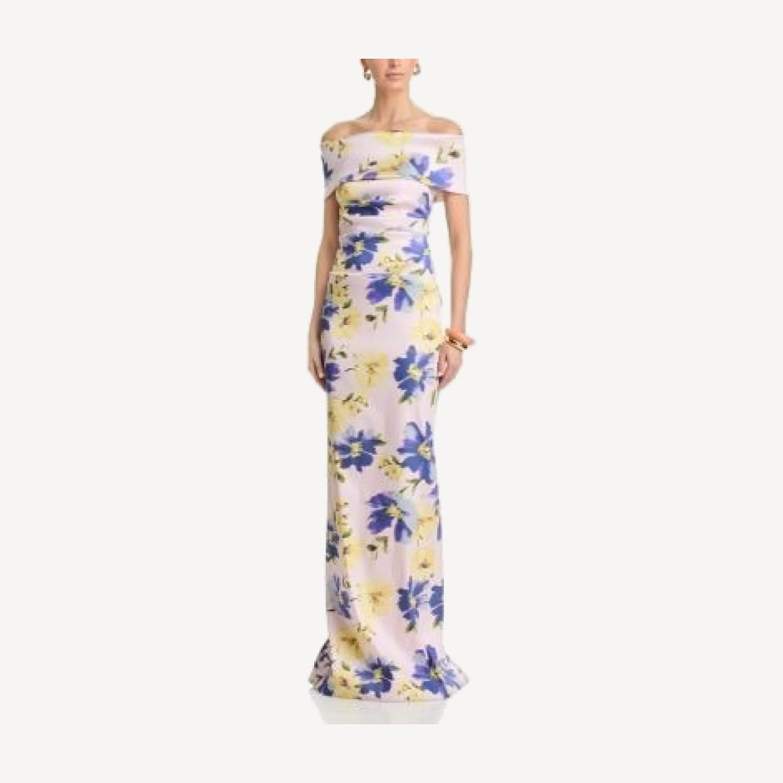 Teri Jon by Rickie Freeman Mikado Print Gown