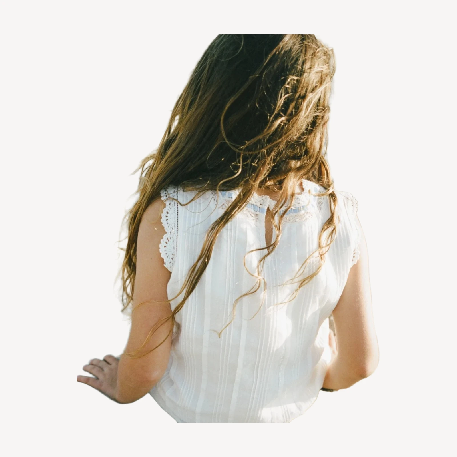 LITTLE HILDE DRESS -- SALT