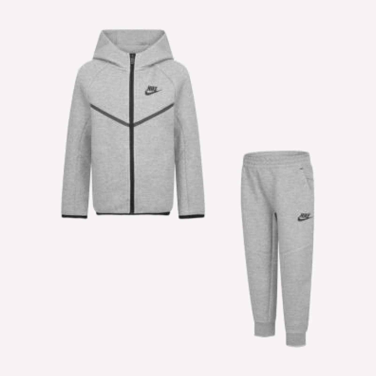 Nike Boys' Nike Tech Fleece Hooded Full Zip Set - Little Kid