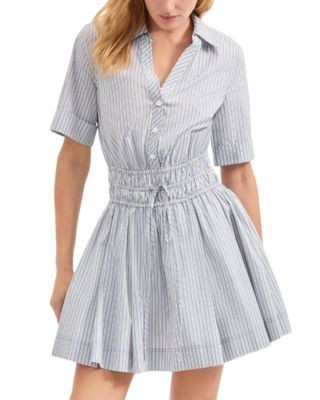 Veronica Beard Susan Poplin Shirt Dress