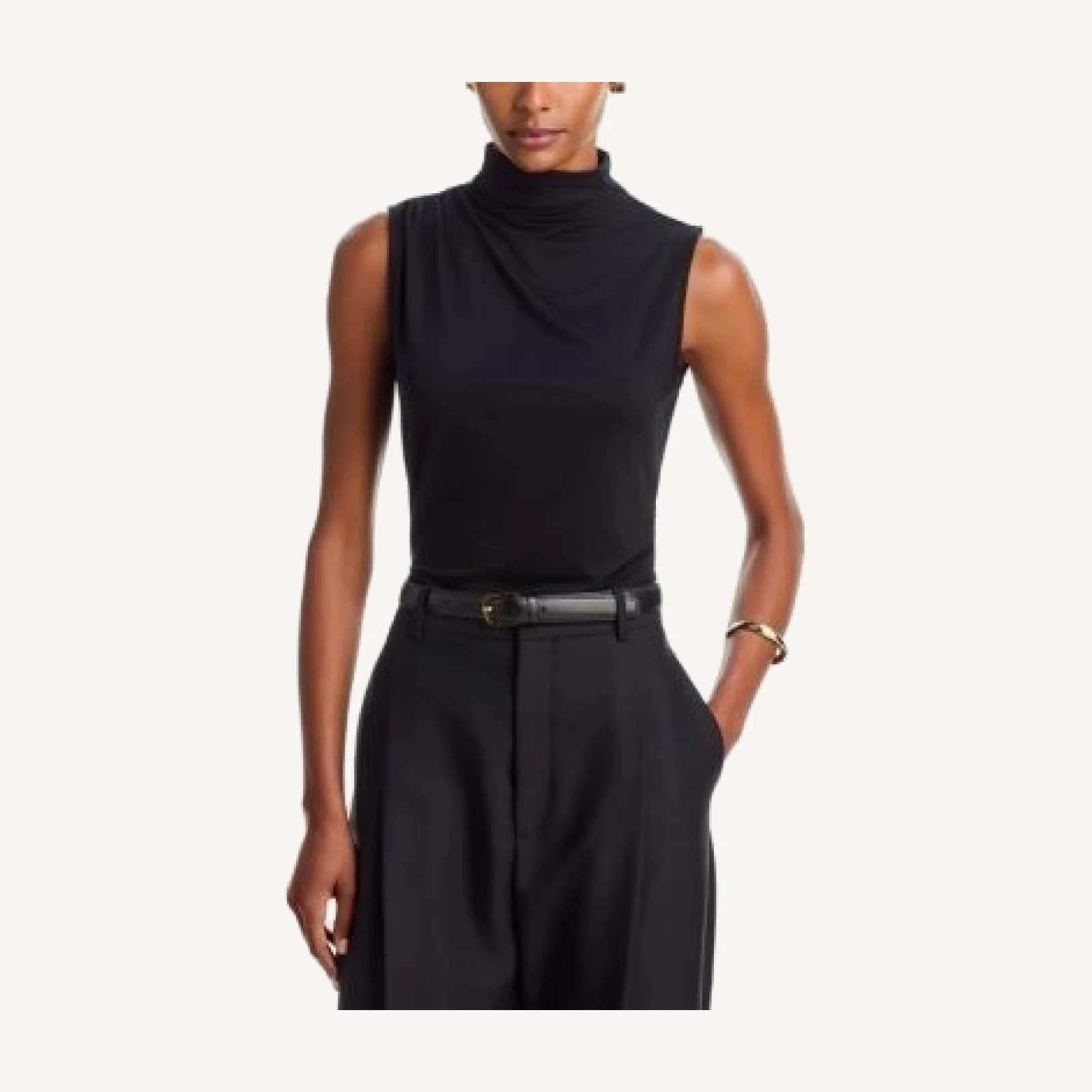 Veronica Beard Mylie Mock Neck Top