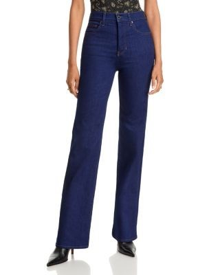 Veronica Beard Crosbie High Rise Wide Leg Jeans in Indigo Rinse